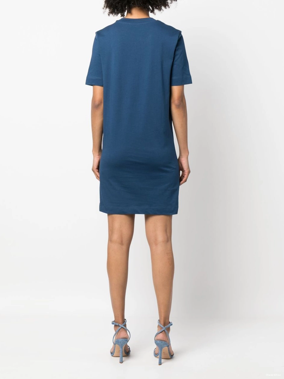 Affordable Moschino T-shirt Love mini Women logo-print dress 0427
